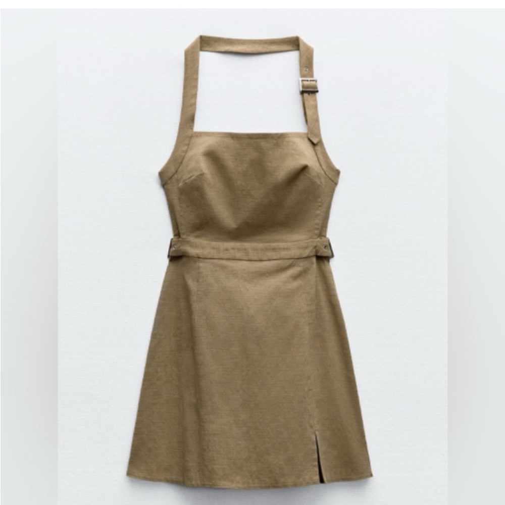 EUC- Zara buckled mini dress-L - Picture 3 of 5